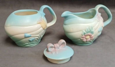 Hull Bow Knot Teapot, Sugar Bowl and Creamer - 11