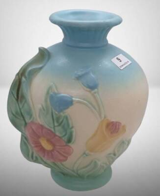 Hull Bow Knot B-4-6.5" Vase, Blue/Green