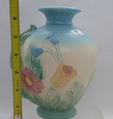 Hull Bow Knot B-4-6.5" Vase, Blue/Green - 8