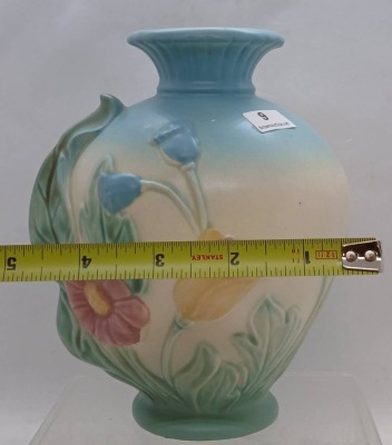 Hull Bow Knot B-4-6.5" Vase, Blue/Green - 9