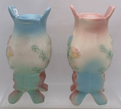 (2) Hull Bow Knot B-2-5" Vases - 5