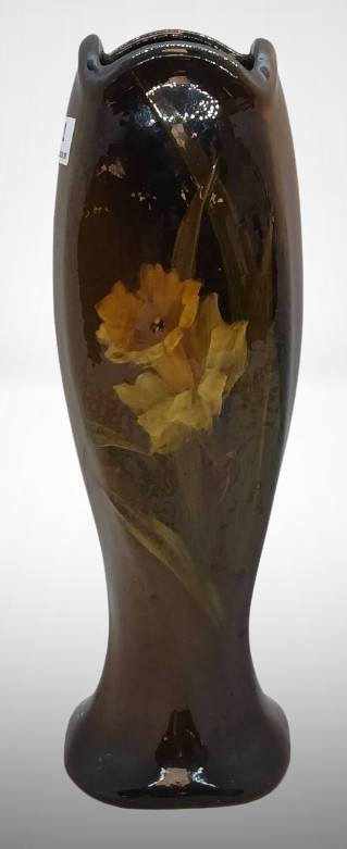 Roseville Rozane Ware 9" Vase with Artist Signature
