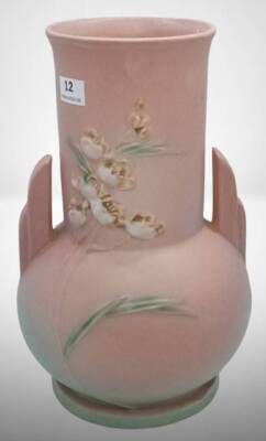 Roseville Ixia 857-8" Pink Vase