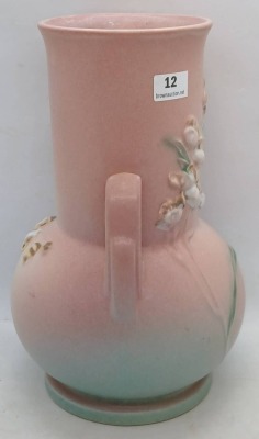 Roseville Ixia 857-8" Pink Vase - 6