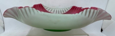 Victorian Art Glass Bride's Basket - 4