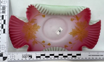 Victorian Art Glass Bride's Basket - 6