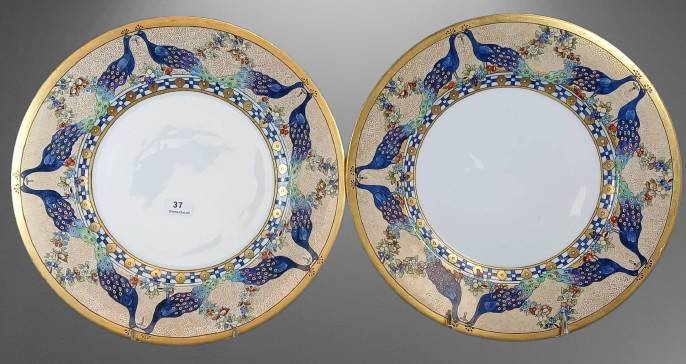 (2) Royal Bavarian Hutschenreuther Chargers