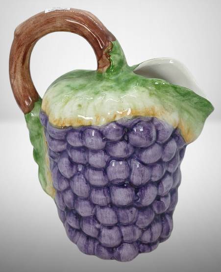 Majolica Grape Pitcher