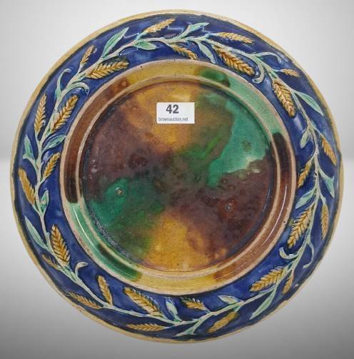 Decorative Multicolor Majolica-style Plate