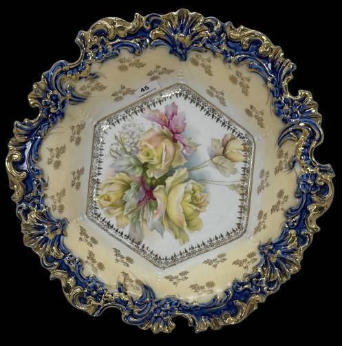 Unmarked R.S. Prussia 10.5" Bowl