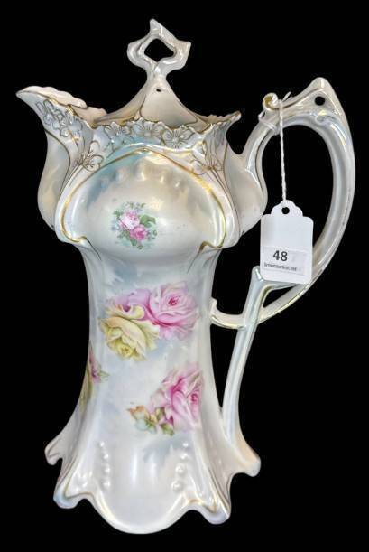 R.S. Prussia Chocolate Pot, Red Mark