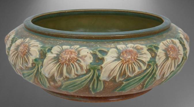 Roseville Dahlrose Low Bowl