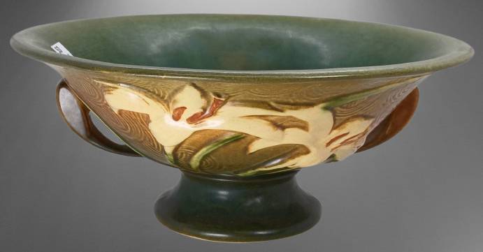 Roseville Zephyr Lily 8-10" Compote