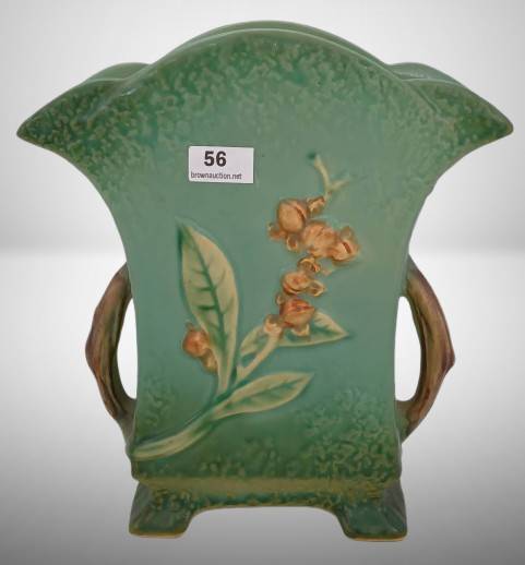 Roseville Bittersweet 874-7" Green Vase