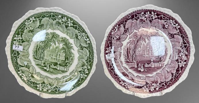 Mason's Vista Ironstone China Plates