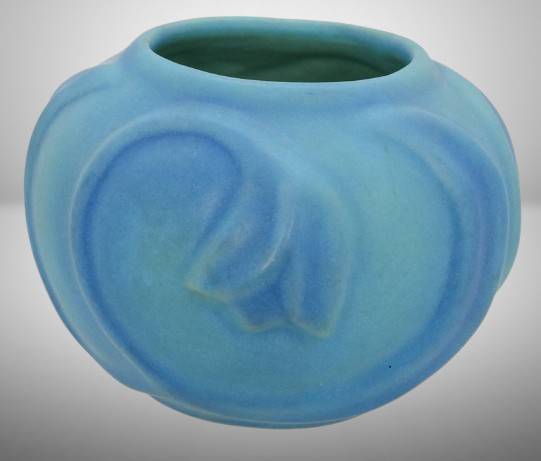 Van Briggle Bowl/Vase With Thistle Design