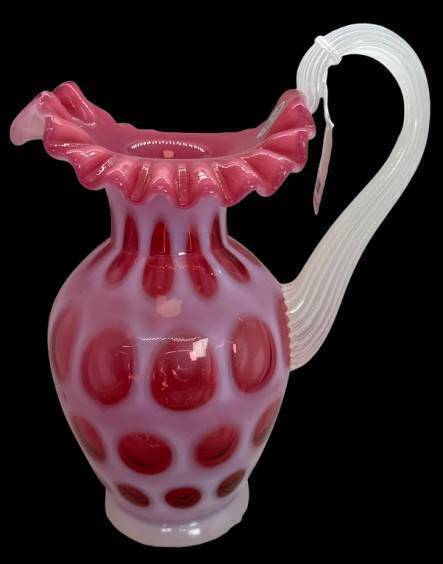 1997 Fenton 50th Anniversary Cranberry Pitcher