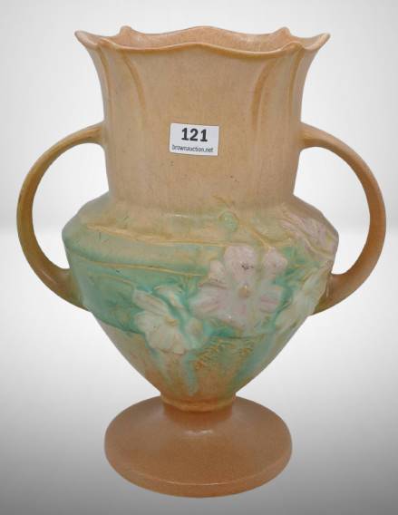 Roseville Cosmos 135-8" Tan Vase