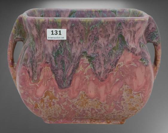 Roseville Carnelian 5"h Pillow Vase