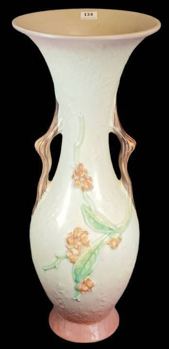 Roseville Bittersweet 888-16" Vase, gray