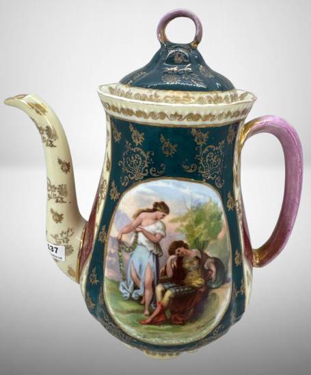 Austria Coffee Pot with Classical Scene