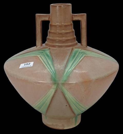 Roseville Futura "&oelig;Football" 409-9"Vase, brown