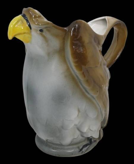 German Ceramic Eagle Milk Pitcher