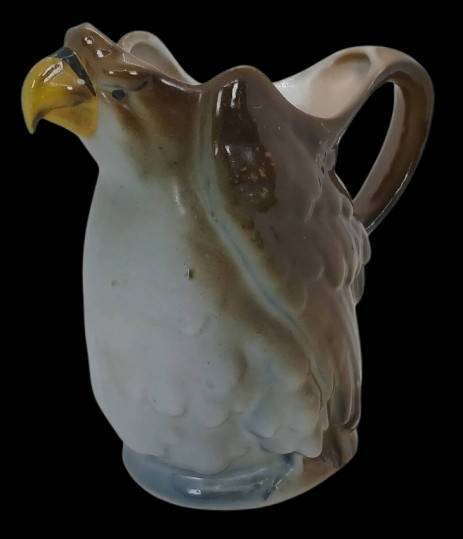 German Ceramic Eagle Cream Pitcher