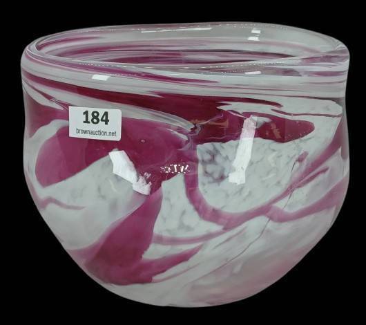 Art Glass Swirled Bowl