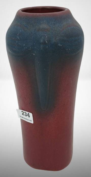 Van Briggle 7" Mulberry Vase with Dragonfly Motif