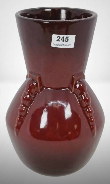 Roseville Topeo 658-7" Red Vase