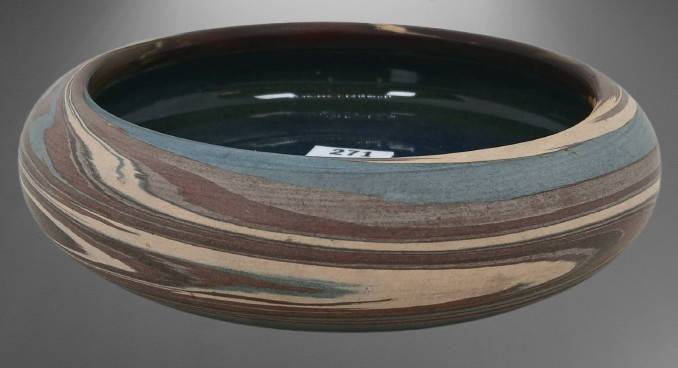 Niloak Mission Swirl Low Bowl