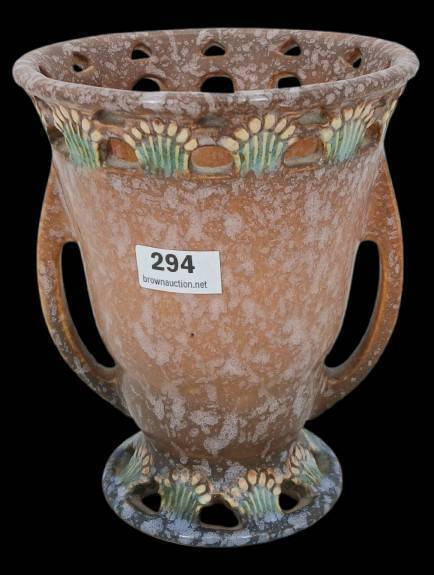 Roseville Ferella 500-5" Vase, brown