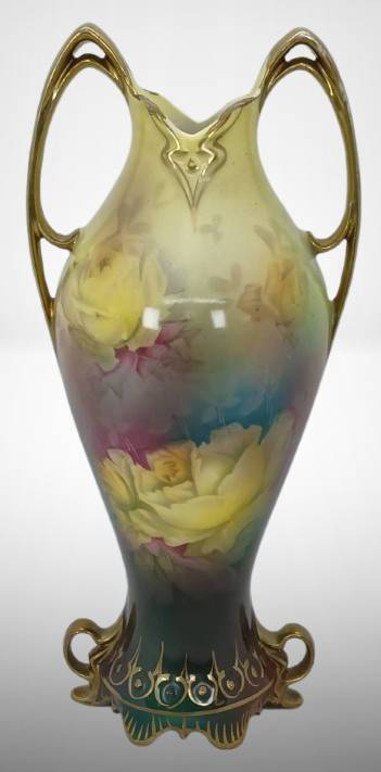 Royal Prussian Germany Floral Vase