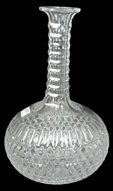 English Decanter with Diamond and Button Pattern