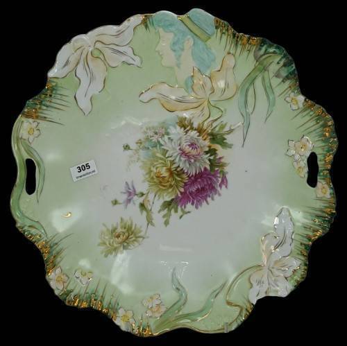 RS Prussia Hidden Image Cake Plate