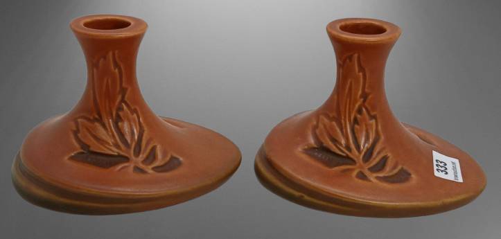 Roseville Silhouette 751-3" Candleholders