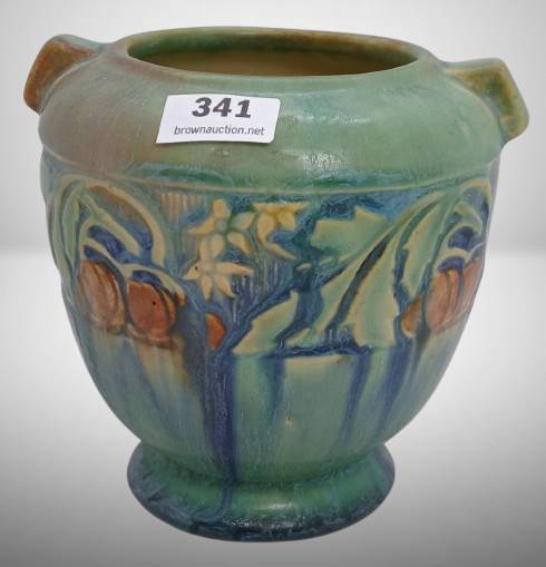 Roseville Baneda 587-4" Green Vase