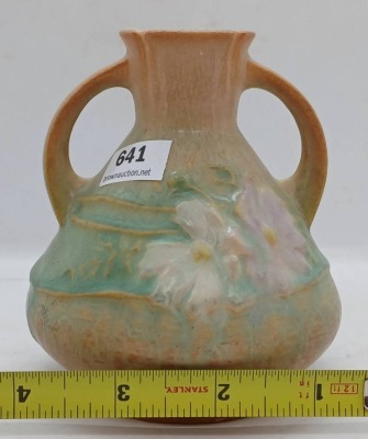 Roseville Pottery Cosmos 944-4" Vase, Tan - 6