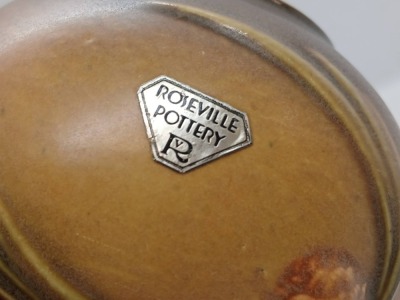 Roseville Pine Cone Pottery 632-3" Jardiniere, brown - 5
