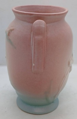 Roseville Pottery Ixia 853-6" vase, pink - 2