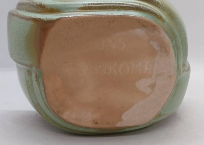 Frankoma Pottery Ash tray with Green Glaze - 6
