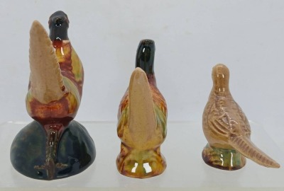 (3) Rosemeade Pottery Pheasant Figurines - 2