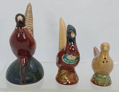 (3) Rosemeade Pottery Pheasant Figurines - 4