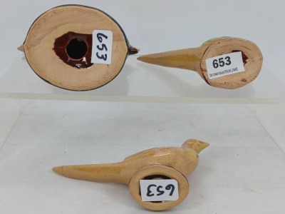 (3) Rosemeade Pottery Pheasant Figurines - 5
