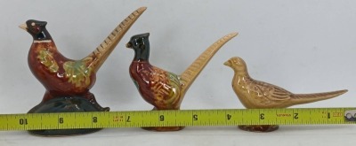 (3) Rosemeade Pottery Pheasant Figurines - 10