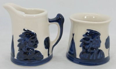 Collector Convention Sleepy Eye Creamer and Sugar Set