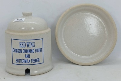 Red Wing 1993 Commemorative Chicken Feeder - 5
