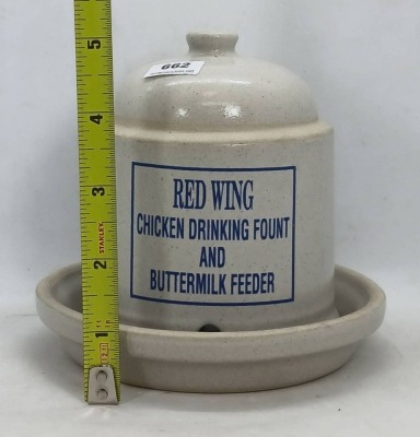 Red Wing 1993 Commemorative Chicken Feeder - 7