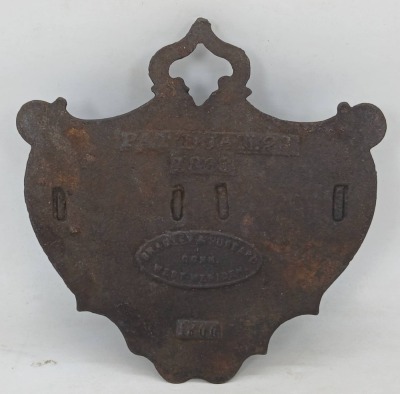 Cast Iron Double Match Holder - 2